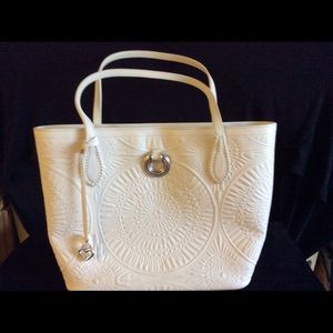 Brighton white large tote